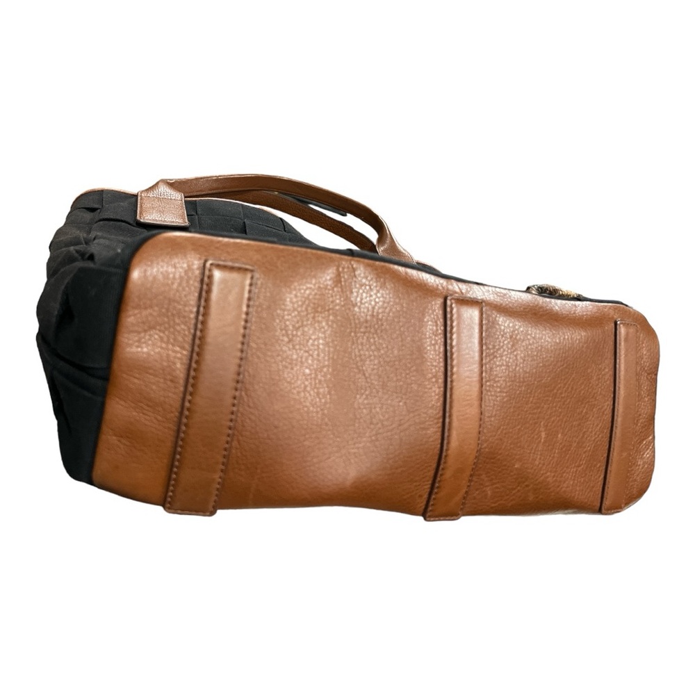Fossil Canvas Leather Tote black. - Picture 6 of 7